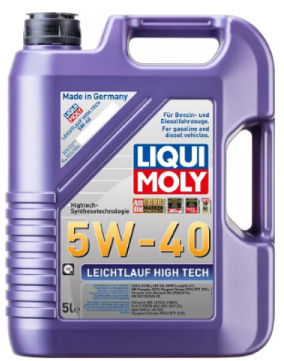 Leichtlauf High Tech 5W-40 Motor Yağı (5 Litre) Leichtlauf High Tech 5W-40 Motor Yağı (5 Litre)